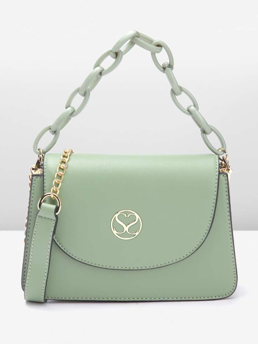 Buy Sugarush PU Structured Sling Bag Handbags for Women 22194768 Myntra