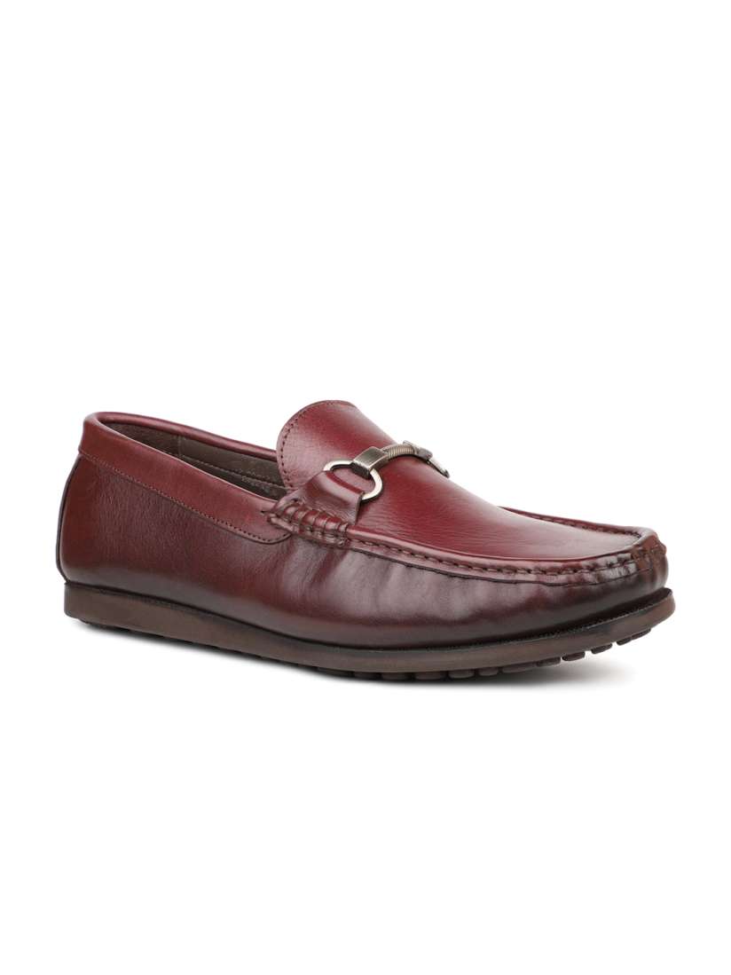 Buy PRIVO by Inc.5 Men Embellished Square Toe Leather Comfort Insole Horsebit Loafers Casual Shoes for Men 22197990 Myntra