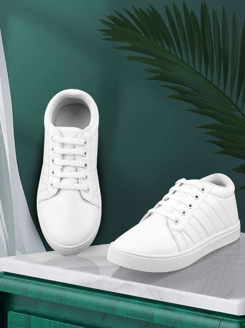 Kraasa White Casual Shoes Womens Kraasa White Knit Upper Slip Ons