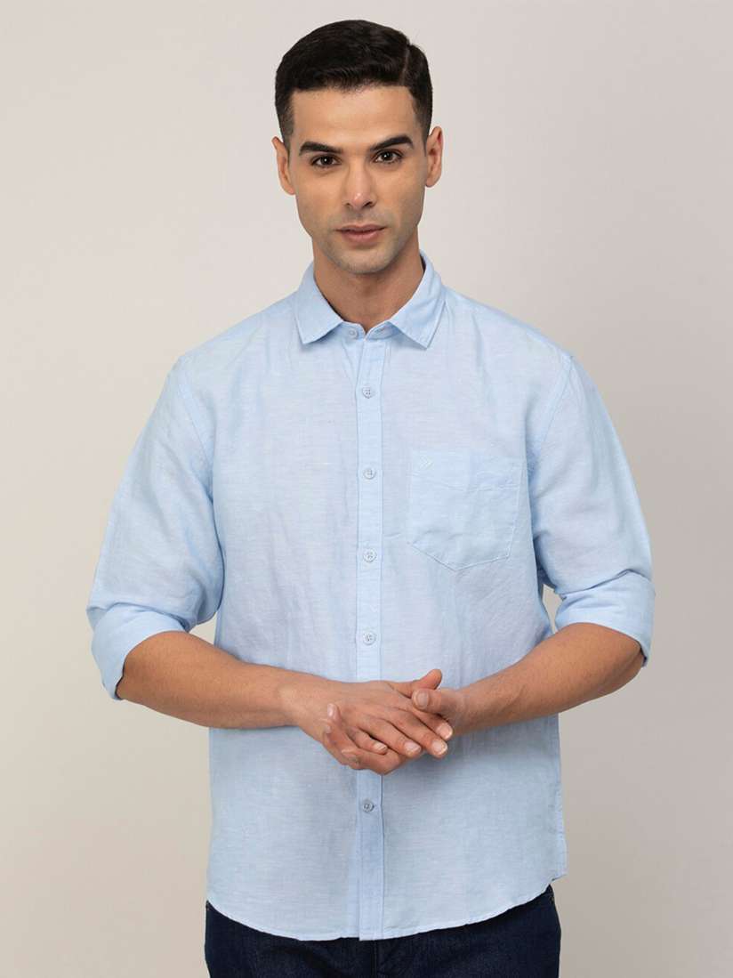 Buy CODE by Lifestyle Men Casual Cotton Linen Shirt Shirts for Men 22210096 Myntra