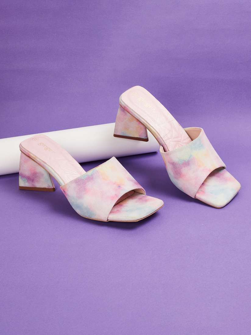 Buy Ginger by Lifestyle Ombre Party Block Heels Heels for Women 22211576 Myntra