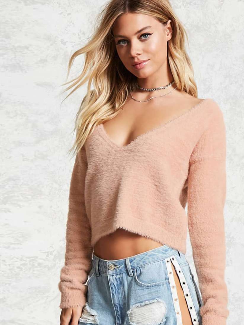 Forever 21 fluffy sweater outlet