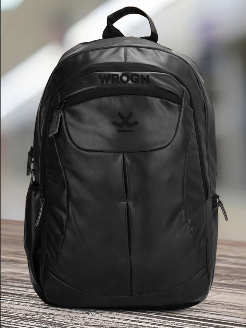 Buy WROGN Ergonomic Water Resistant Backpack with Reflective Strip Rain Cover Backpacks for Unisex 22226482 Myntra