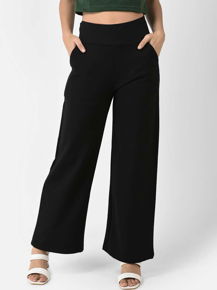 Cotton bootcut trousers clearance