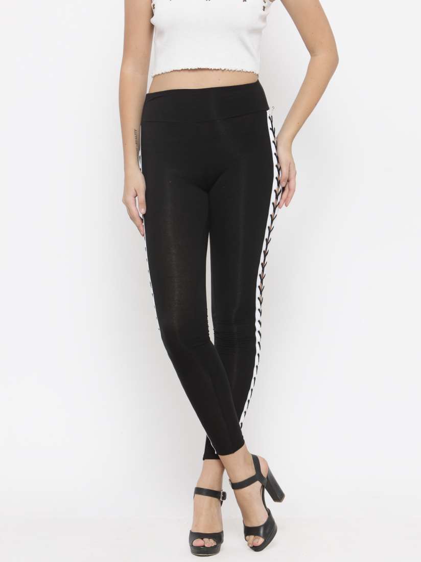 Forever 21 lace up leggings outlet