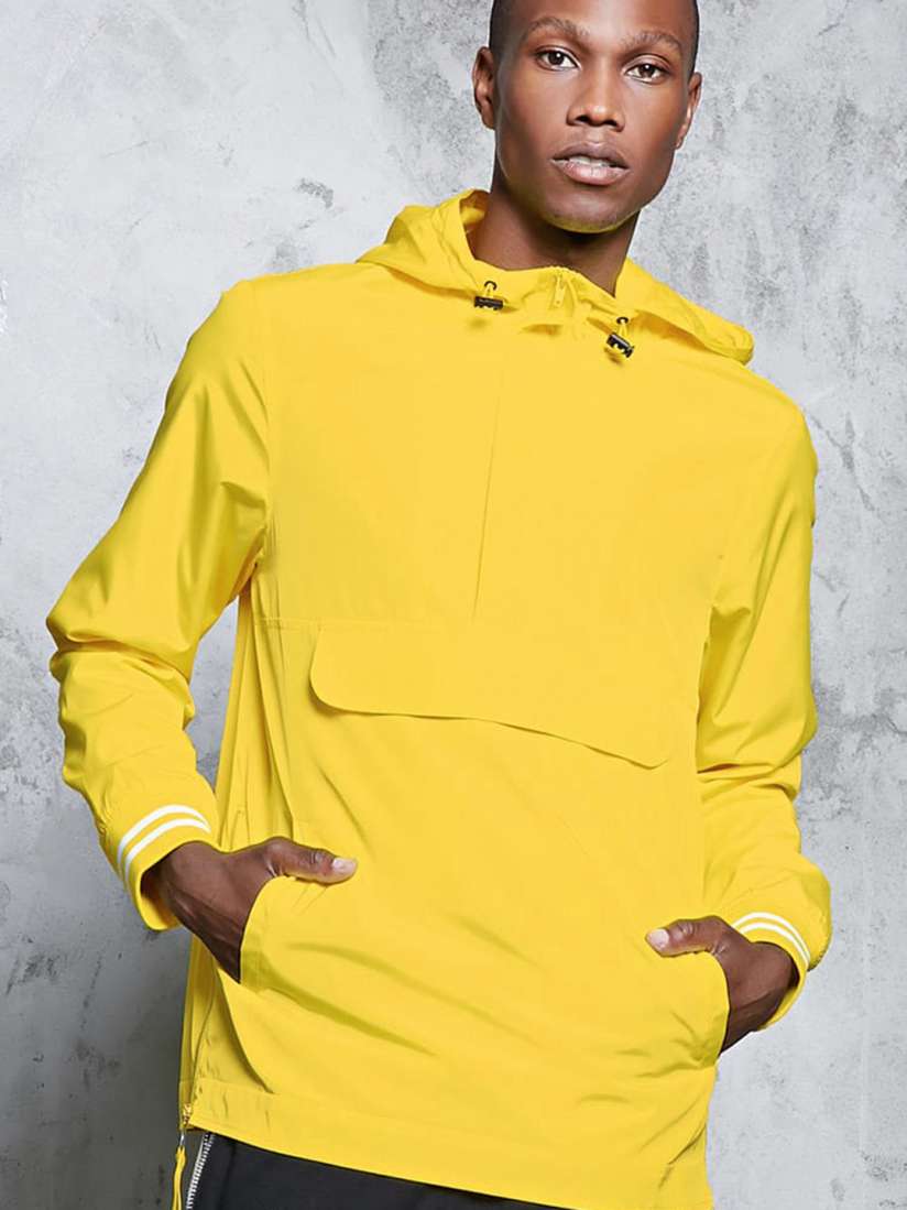 Buy FOREVER 21 Men Yellow Solid Hooded Tailored Jacket Jackets for Men 2223341 Myntra