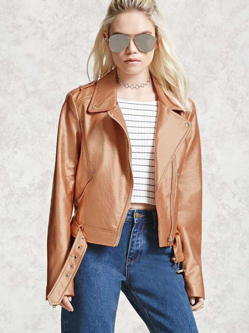 Rose gold jacket forever 21 discount