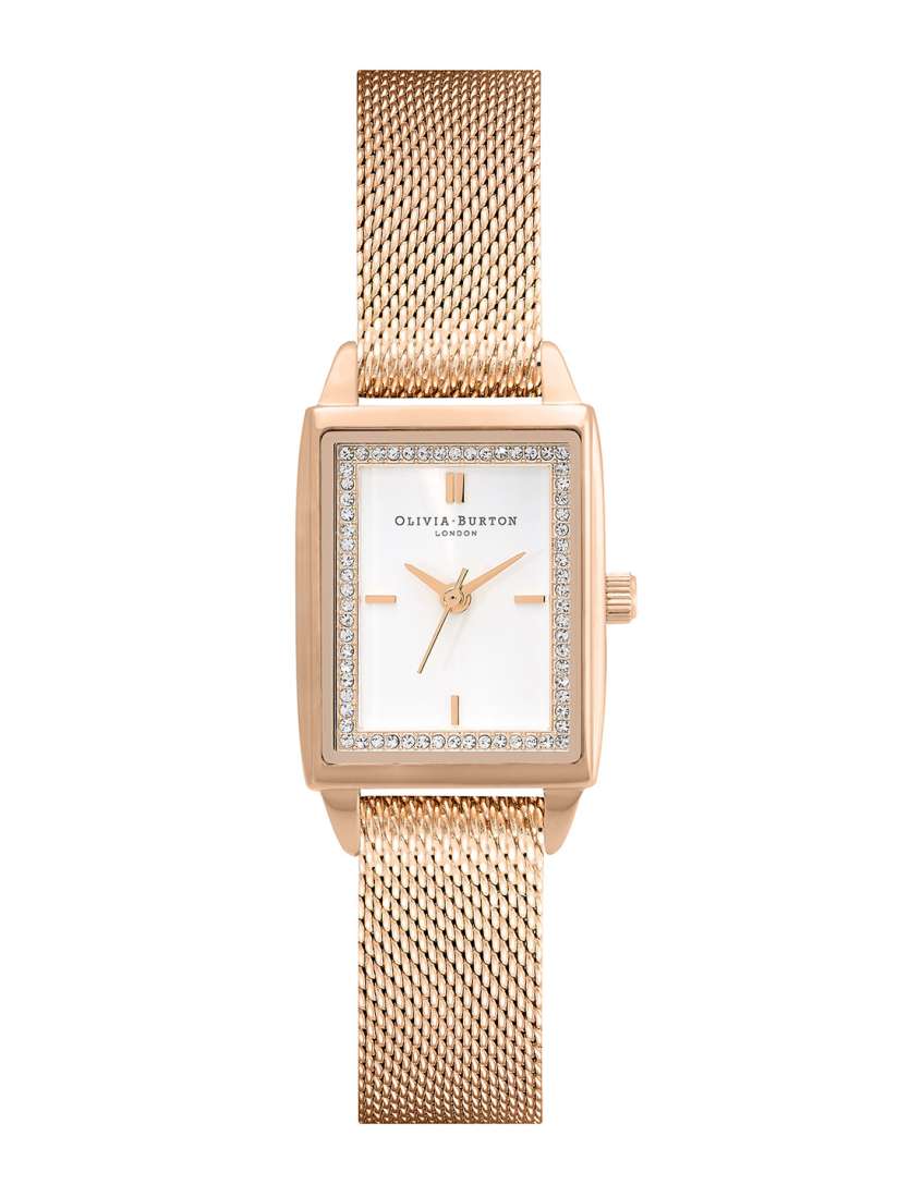 Buy Olivia Burton Women Embellished Rectangle Bracelet Style Watch 24000015 White Watches for Women 22238490 Myntra