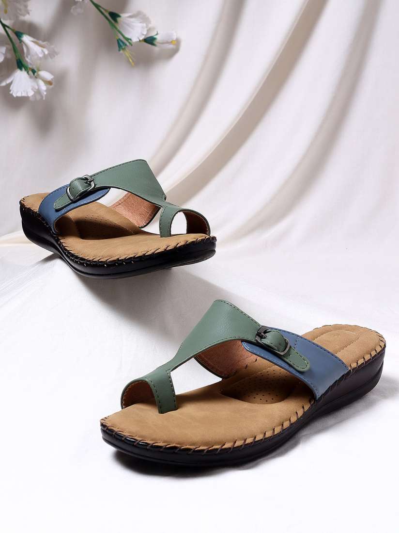 Buy TRASE Colourblocked One Toe Flats Flats for Women 22241566 Myntra