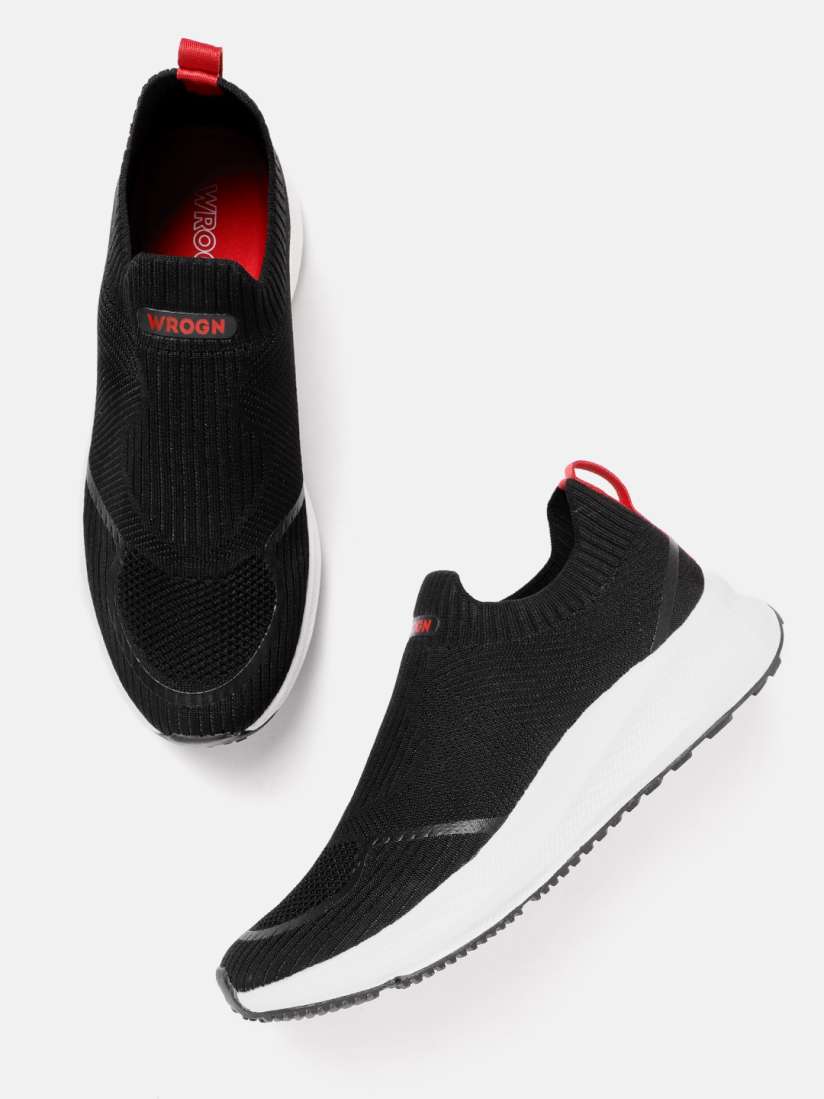 Buy WROGN Men Woven Design Slip On Sneakers Casual Shoes for Men 22241960 Myntra