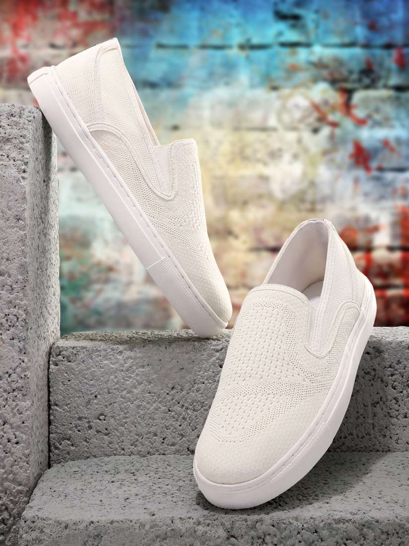 Buy WROGN Men Woven Design Slip On Sneakers Casual Shoes for Men 22242002 Myntra