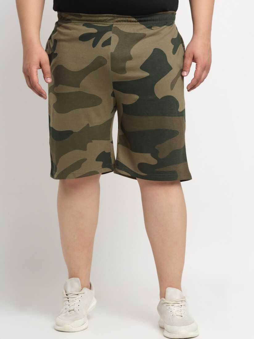 Plus size camouflage shorts online