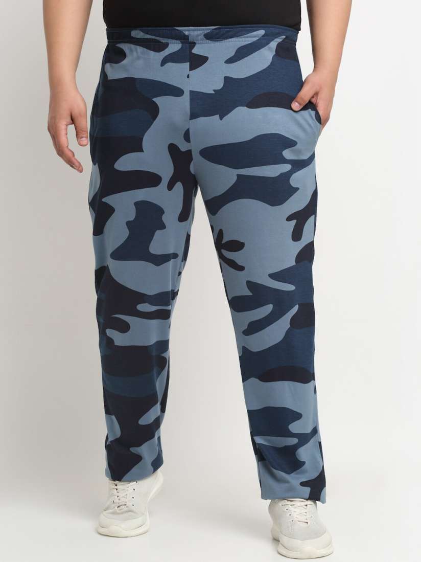 Buy plusS Men Plus Size Camouflage Printed Straight Cotton Track Pants Track Pants for Men 22243944 Myntra