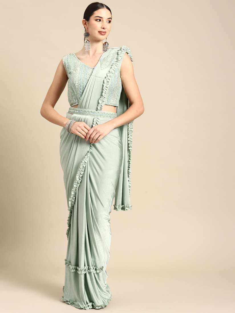 Myntra ready to wear saree hot sale