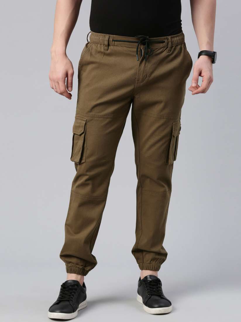 Slim fit cotton joggers online