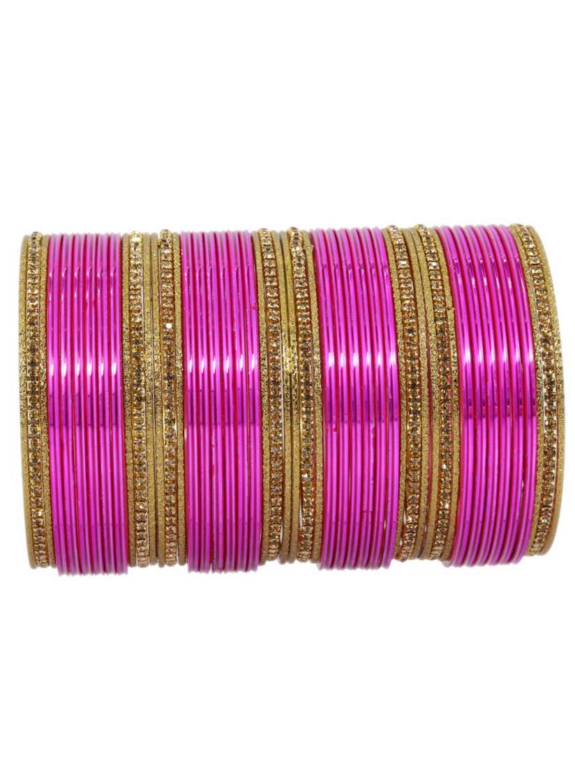 Buy NMII Set Of 48 Artificial Stones Studded Glossy Bangles Bangle for Women 22249142 Myntra