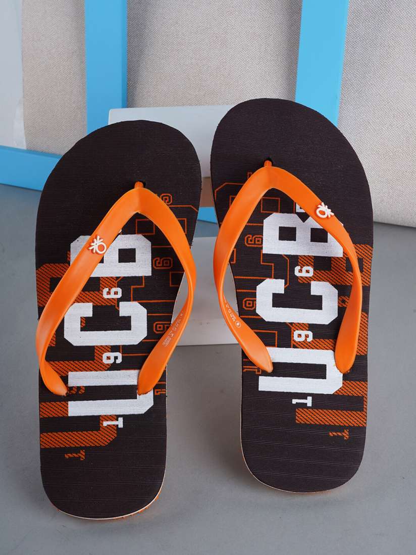 Buy United Colors of Benetton Men Printed Rubber Thong Flip Flops Flip Flops for Men 22253712 Myntra