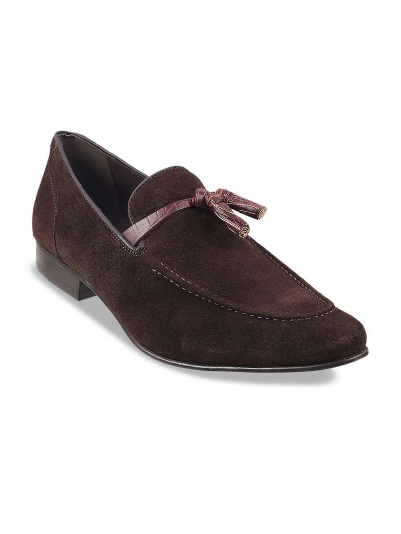 Buy J.FONTINI Men Textured Pointed Toe Formal Loafers Formal Shoes for Men 22256664 Myntra