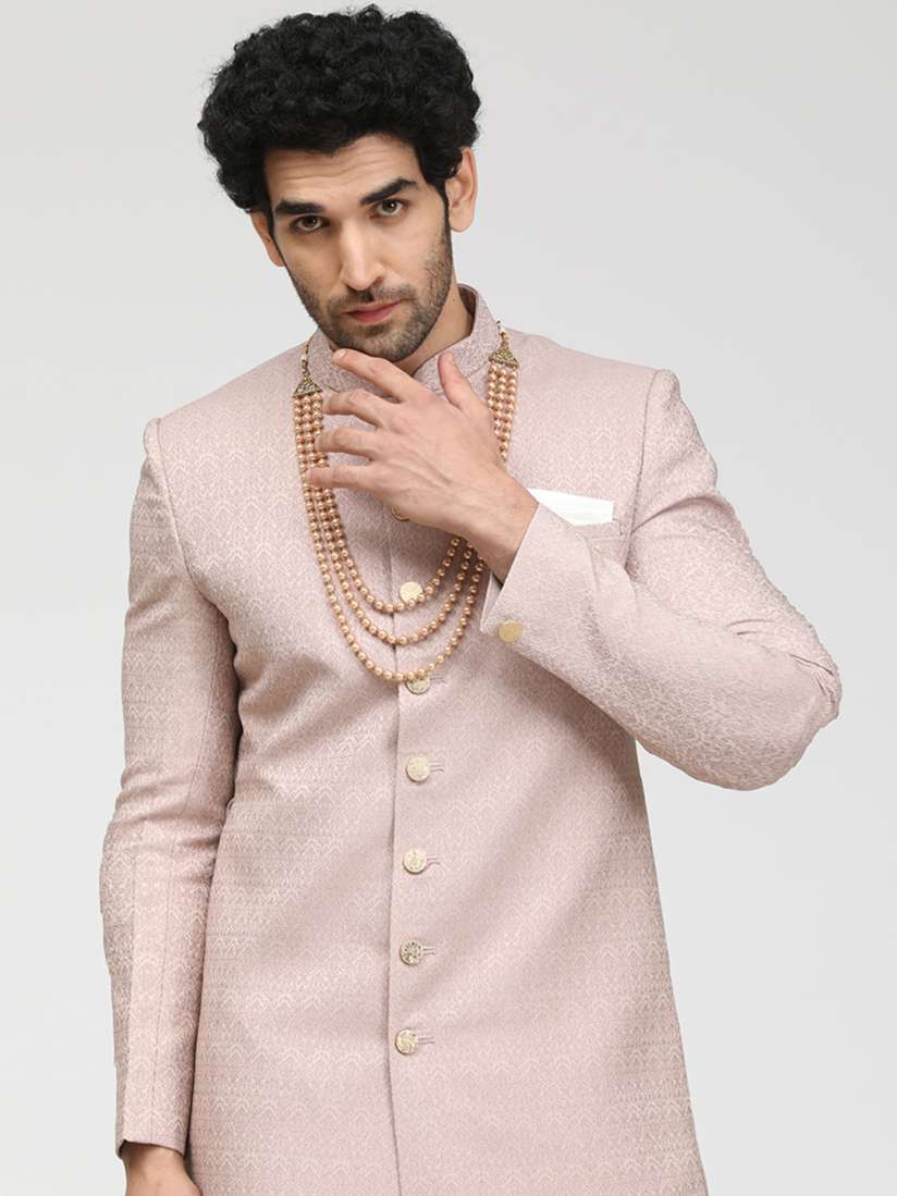Manyavar pink sherwani shop