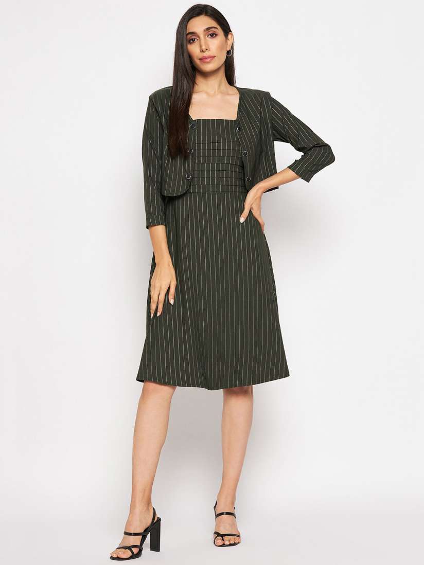 Sleeveless dress and jacket shop
