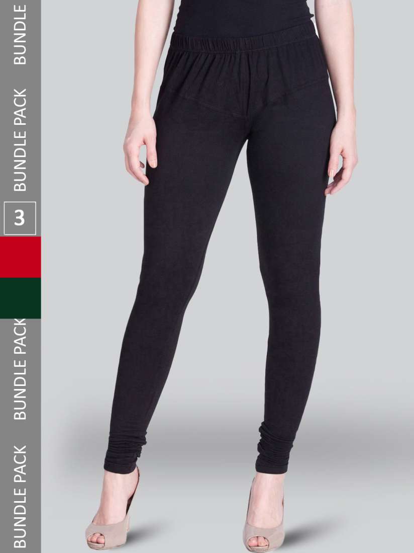 Buy LYRA Pack Of 3 Churidar Length Cotton Lycra Leggings Leggings for Women 22265314 Myntra