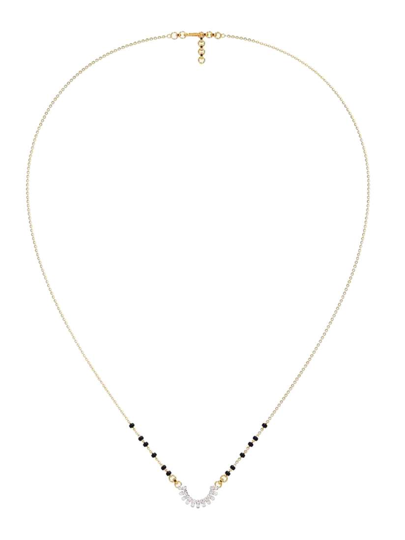 Buy CANDERE A KALYAN JEWELLERS COMPANY 18K Gold BIS Hallmark Mangalsutra 2.51gm Necklace and Chains Diamond for Women 22265996 Myntra