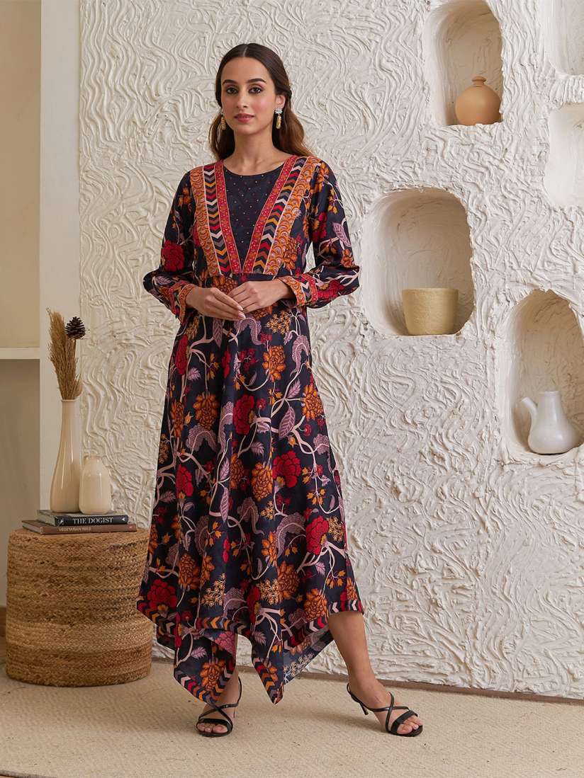 Asymmetric hem maxi dress clearance