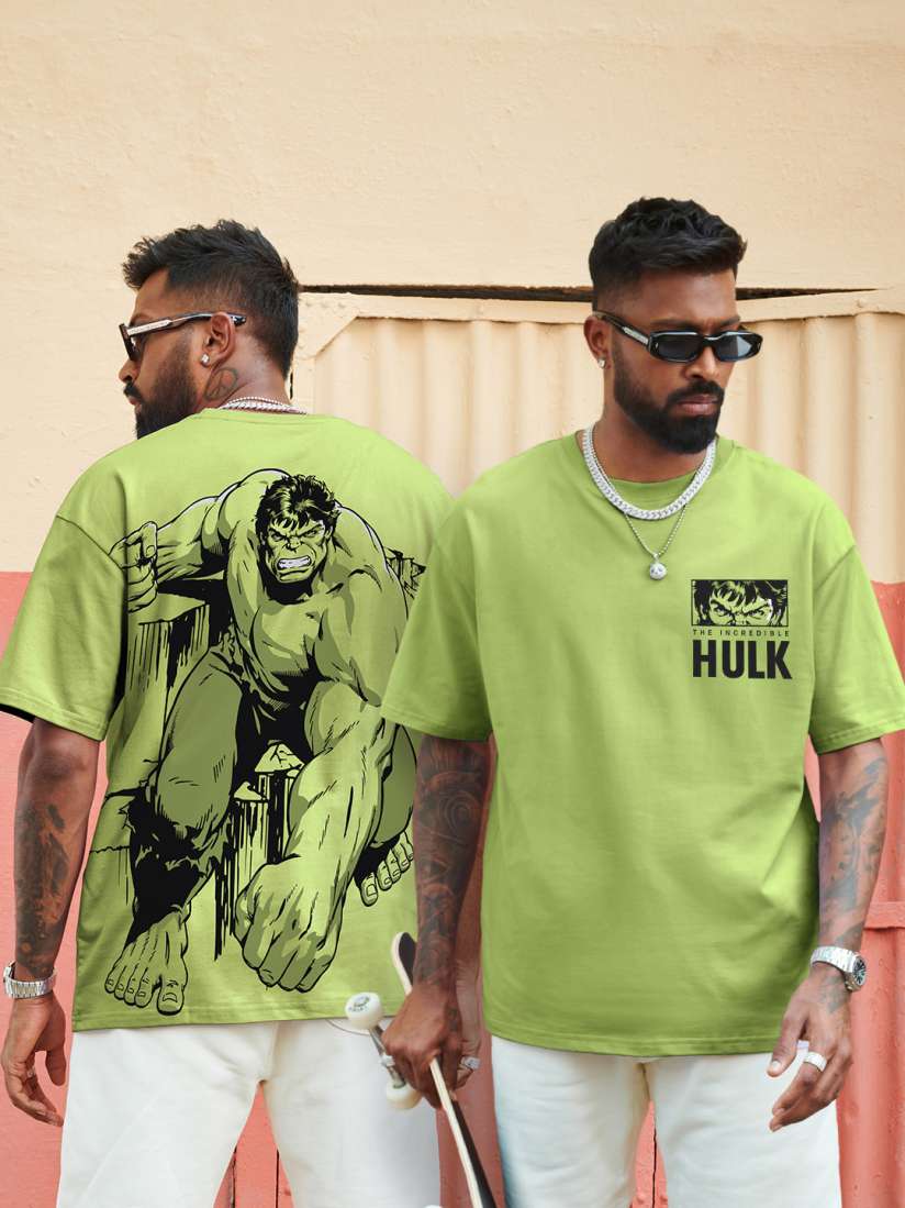Buy The Souled Store Hulk The Incredible Oversized T Shirts Tshirts for Men 22272694 Myntra