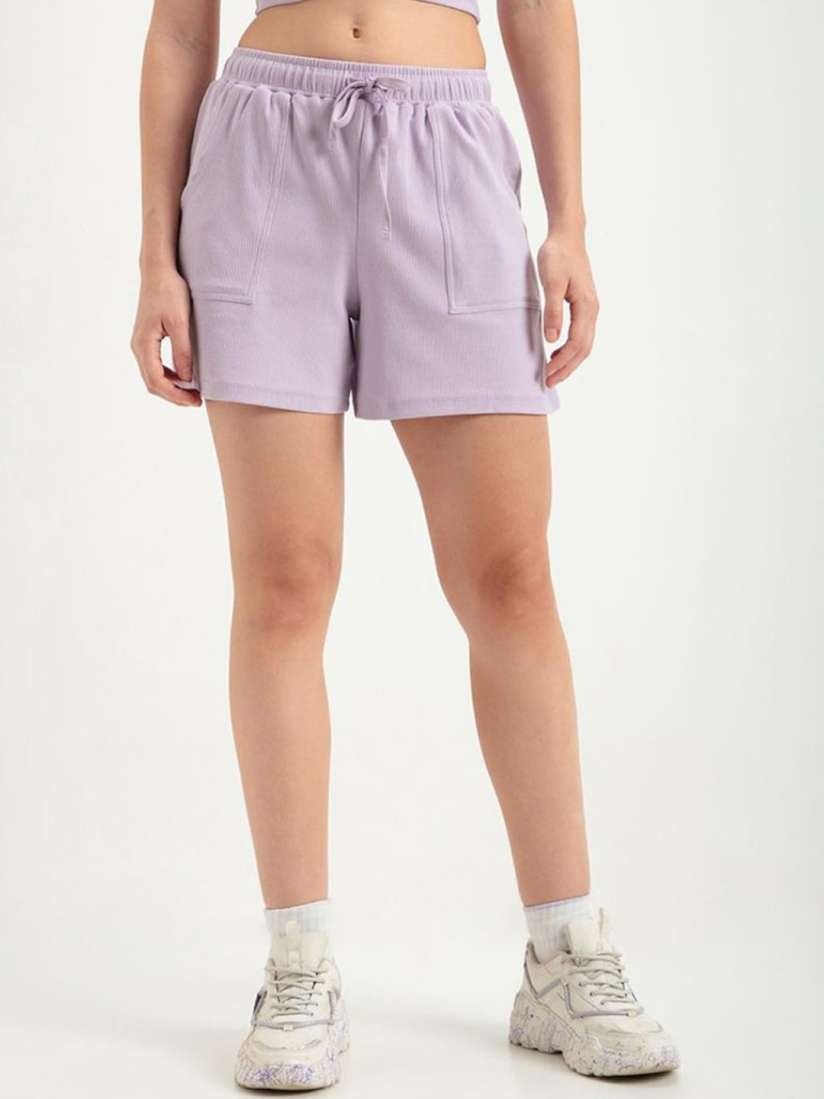 Buy Bewakoof Women Patch Pocket Ribbed Shorts Shorts for Women 22276570 Myntra