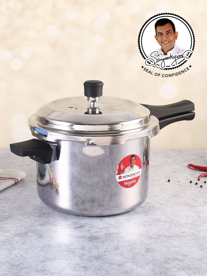 Buy Wonderchef Nigella Tri Ply Stainless Steel Outer Lid Pressure Cooker 5 L Pressure Cooker for Unisex 22277698 Myntra