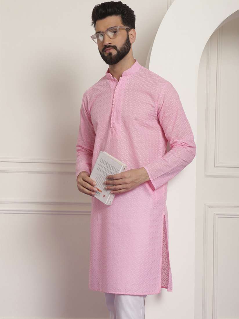 Buy SOJANYA Floral Embroidered Chikankari Kurta Kurtas for Men 22291394 Myntra