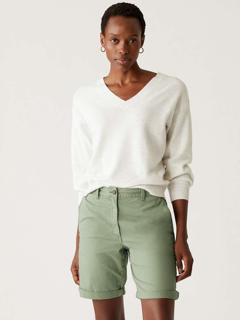 Buy Marks Spencer Women Mid Rise Regular Fit Chino Shorts Shorts for Women 22291730 Myntra