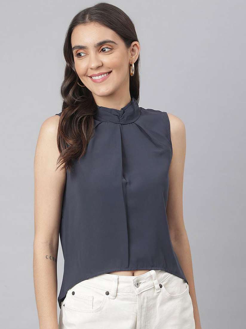High low sleeveless top deals