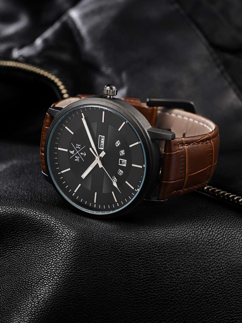 Buy Mast Harbour Men Black Analogue Watch MFB PN HP 3813 Watches for Men 2229685 Myntra