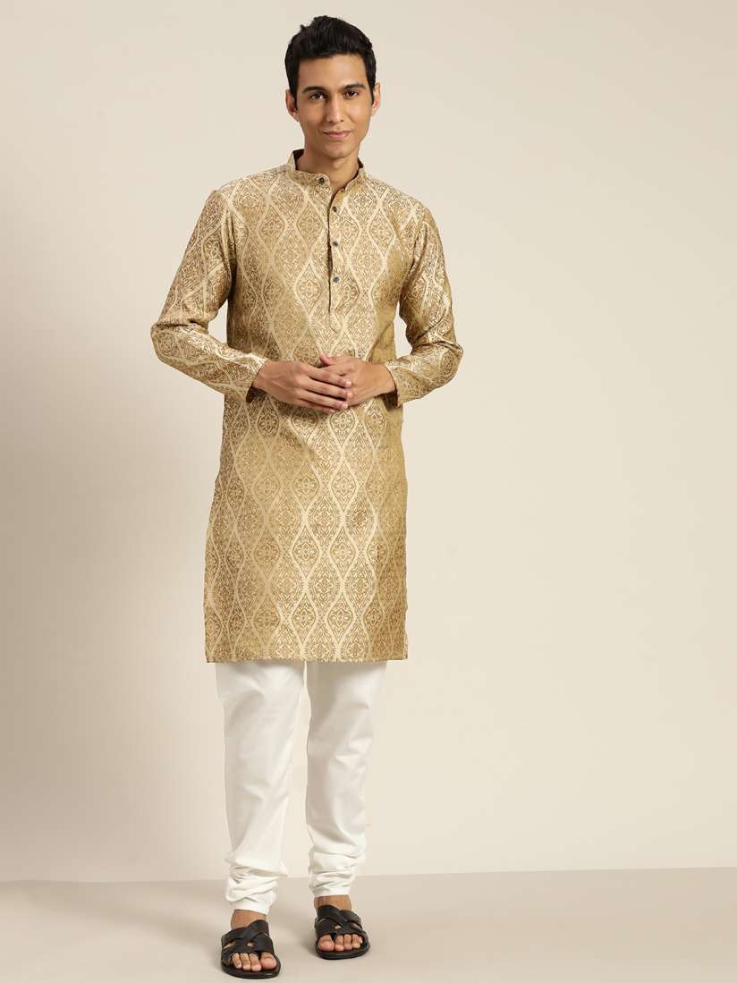 Buy SOJANYA Regular Kurta with Churidar Kurta Sets for Men 22297460 Myntra