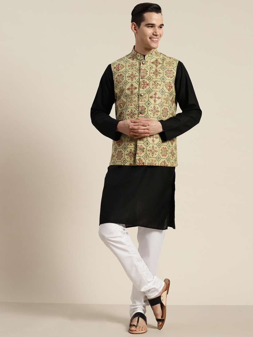 Buy SOJANYA Regular Kurta with Churidar Kurta Sets for Men 22297714 Myntra