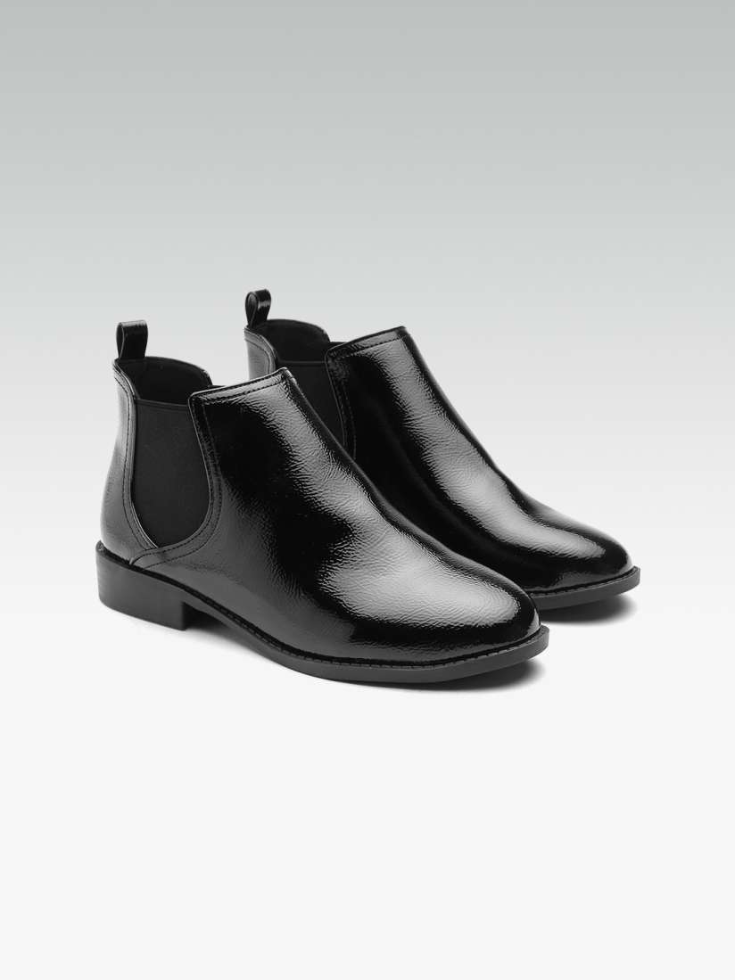 Buy DOROTHY PERKINS Women Black Flat Boots Boots for Women 2230528 Myntra