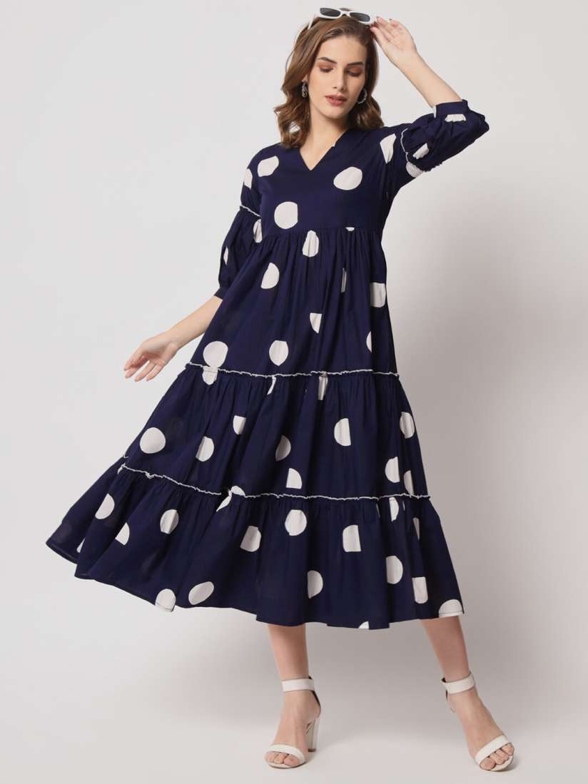 Myntra polka dot dress cheap