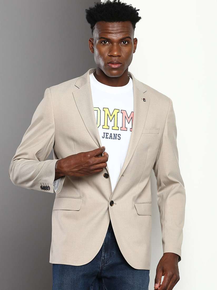 Single breasted casual men's blazer 2025
