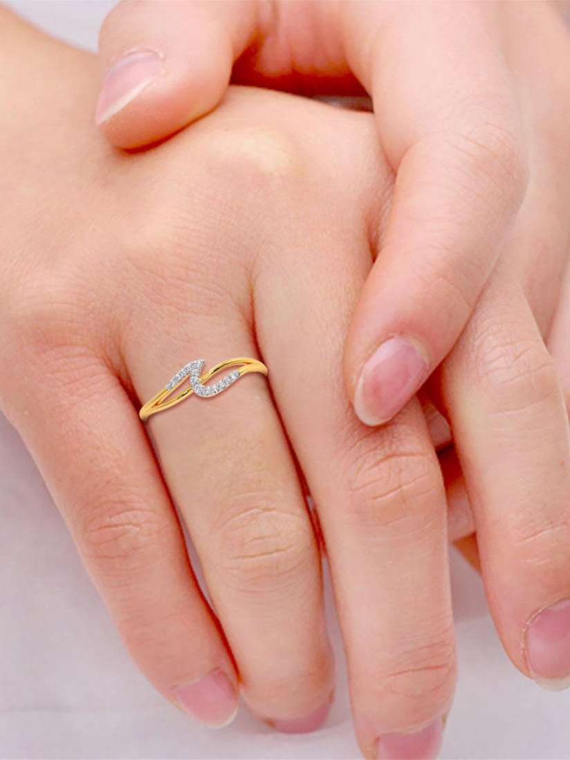 Buy CANDERE A KALYAN JEWELLERS COMPANY 14KT Gold Diamond Finger Ring 0.85 g Ring Diamond for Women 22309532 Myntra