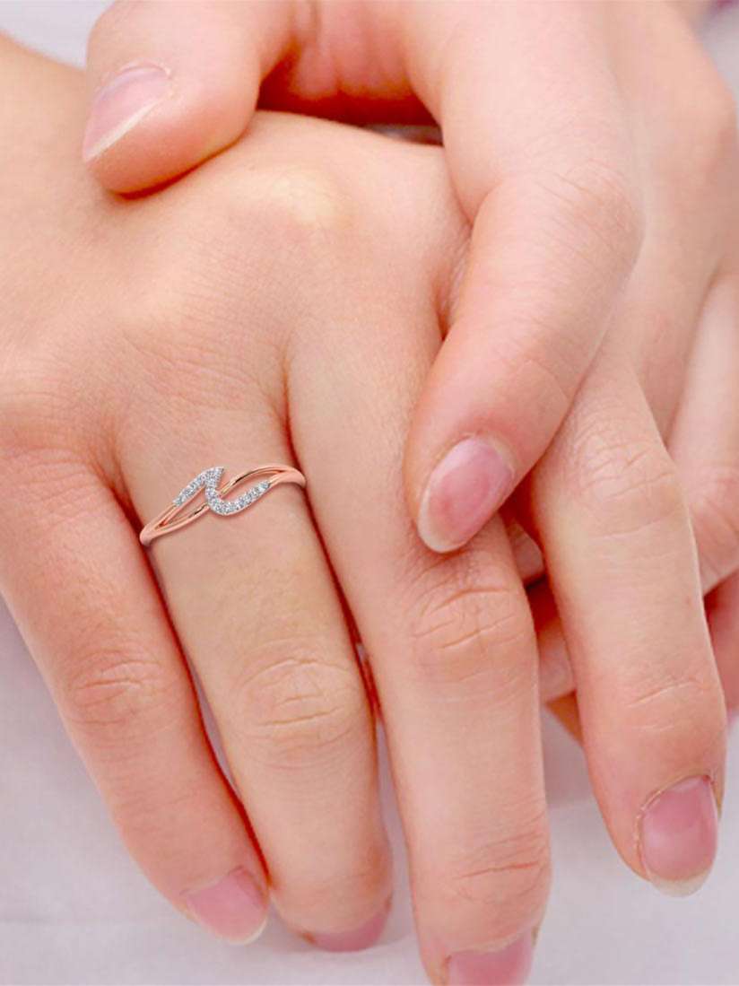 Buy CANDERE A KALYAN JEWELLERS COMPANY 18KT BIS Hallmark Rose Gold Diamond Ring Ring Diamond for Women 22310116 Myntra