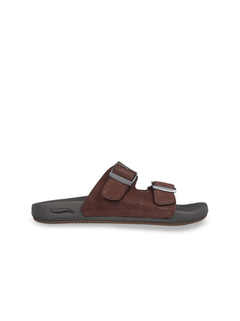Buy Skechers Men ARCH FIT PRO Leather Comfort Sandals Sandals for Men 22310904 Myntra