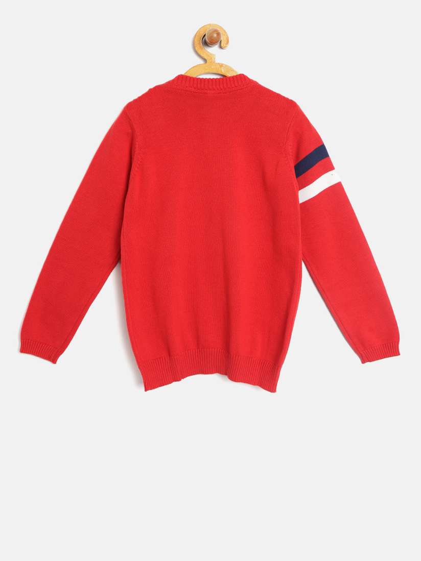 Buy U.S. Polo Assn. Kids Girls Red Solid Cardigan Sweaters for Girls 2231899 Myntra