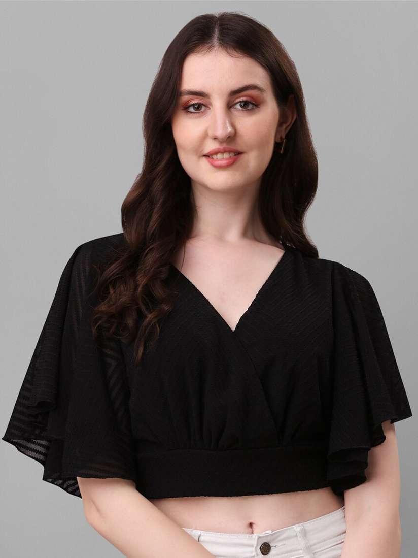 batwing wrap top