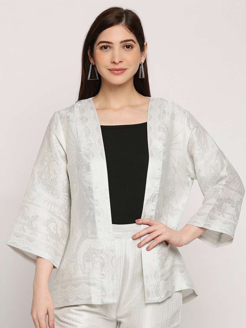 White kimono shrug on sale