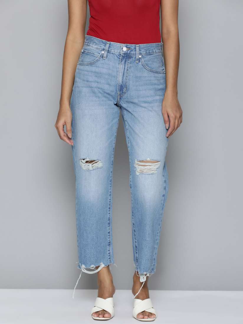 Ripped jeans for girls myntra on sale