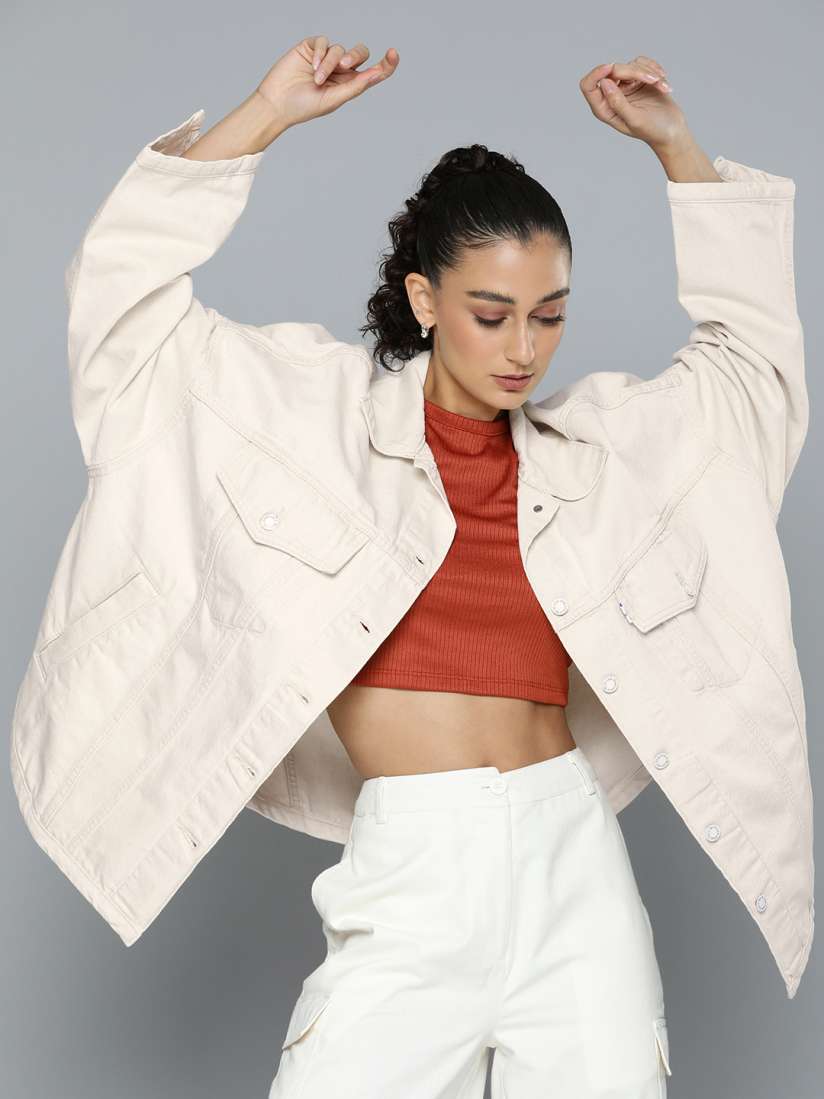 Levi's longline denim jacket store