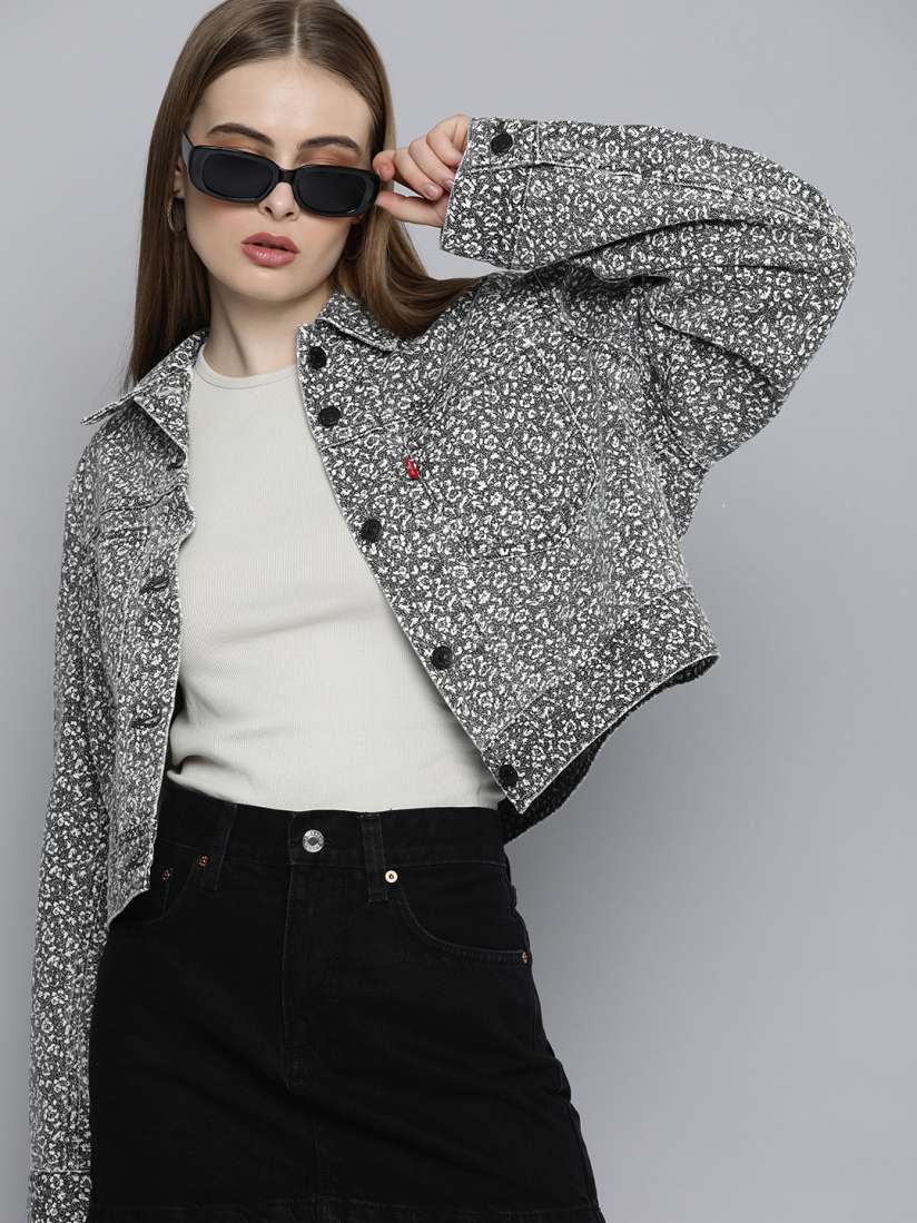 Buy Levis Floral Printed Pure Cotton Tailored Jacket Jackets for Women 22330946 Myntra