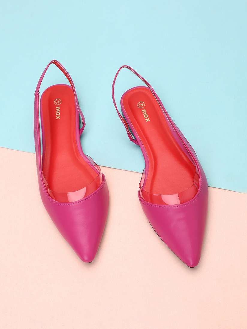 Solid pointed toe flats best sale