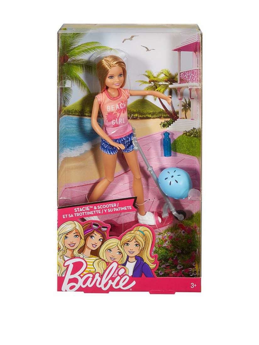 Buy Mattel Multicoloured Barbie Stacie And Scooter Soft Toys And Dolls for Unisex 2233293 Myntra